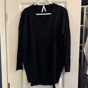 Dreamers Black V-Neck Women's Sweater